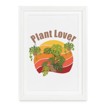 Plantes Amoureuses des Plantes Plantes Cadeaux - Affiche encadrée (27 × 37 cm) - blanc - Devant