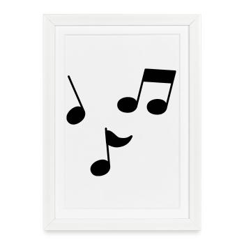 Sheet music - Framed poster (27 × 37 cm) - white - Front