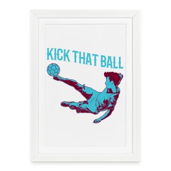 Soccer boy - Framed poster (27 × 37 cm) - white - Front