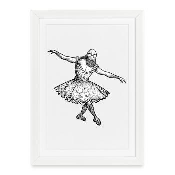 Viking - Ballet dansant - Affiche encadrée (27 × 37 cm) - blanc - Devant