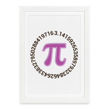 Pi Day - Happy Pi Day - Framed poster (27 × 37 cm) - white - Front