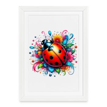 Ladybird - Framed poster (27 × 37 cm) - white - Front