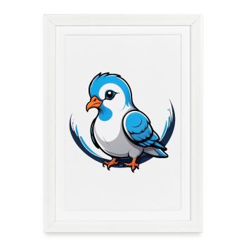 Little Dove Charm - Framed poster (27 × 37 cm) - white - Front