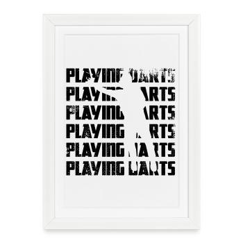 Dard - Affiche encadrée (27 × 37 cm) - blanc - Devant