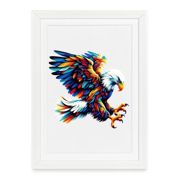 Aigle - Affiche encadrée (27 × 37 cm) - blanc - Devant