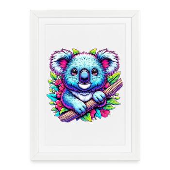 Koala - Affiche encadrée (27 × 37 cm) - blanc - Devant