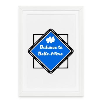 # Throw your mother-in-law - Framed poster (27 × 37 cm) - white - Front