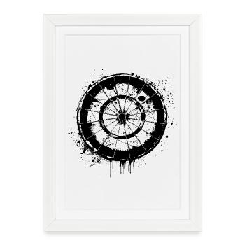 Darts Street Art - Framed poster (27 × 37 cm) - white - Front