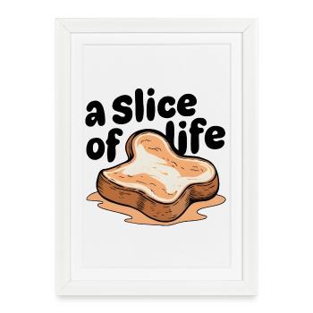 Tranche de vie - Affiche encadrée (27 × 37 cm) - blanc - Devant