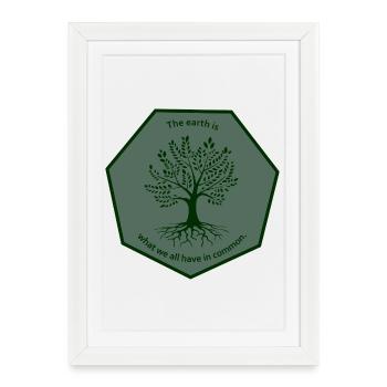 Tree Coat of Arms2 - Framed poster (27 × 37 cm) - white - Front