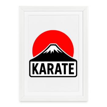 Fuji-San - Affiche encadrée (27 × 37 cm) - blanc - Devant