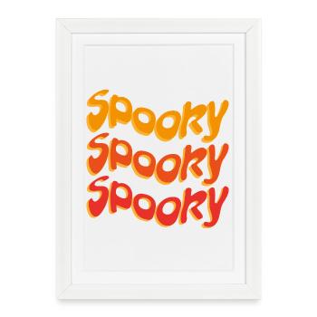 Halloween Effrayant - Affiche encadrée (27 × 37 cm) - blanc - Devant