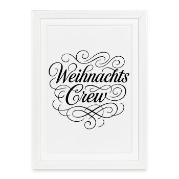 Christmas Team Christmas - Framed poster (27 × 37 cm) - white - Front
