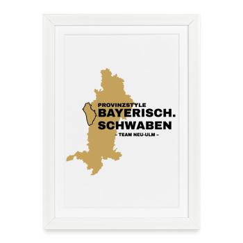 Souabe | NEU-ULM - Affiche encadrée (27 × 37 cm) - blanc - Devant