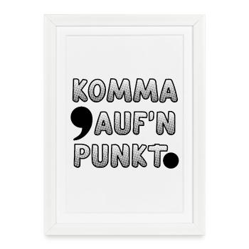 Fun word game for grammar / language lovers - Framed poster (27 × 37 cm) - white - Front