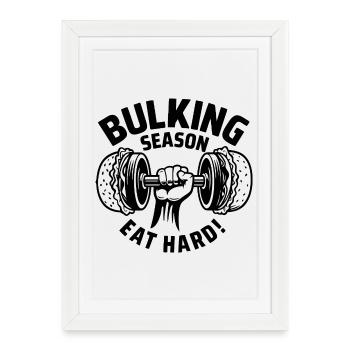 Remontée mécanique de saison BullKing - Affiche encadrée (27 × 37 cm) - blanc - Devant