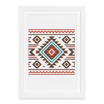 Native American Art - Framed poster (27 × 37 cm) - white - Front