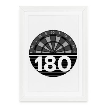 cible - Affiche encadrée (27 × 37 cm) - blanc - Devant