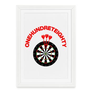 ONEHUNDRETEIGHTY, One Hundred Eighty, Caller - Framed poster (27 × 37 cm) - white - Front
