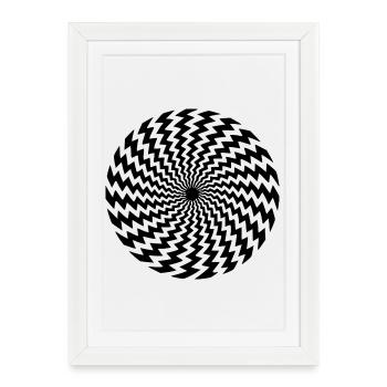 Optical Illusion – Geometry Fun Hoodie & Shirt - Framed poster (27 × 37 cm) - white - Front