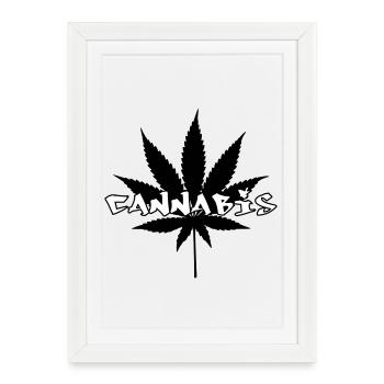 Cannabis - Weed - Legalize - Framed poster (27 × 37 cm) - white - Front