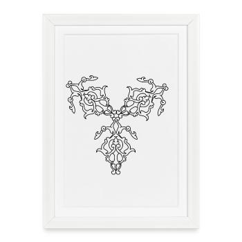 Geometric Patterns - Framed poster (27 × 37 cm) - white - Front