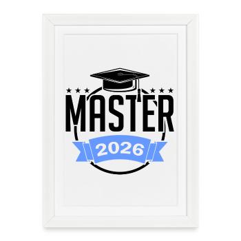 Master 2026 Graduation Graduation - Framed poster (27 × 37 cm) - white - Front