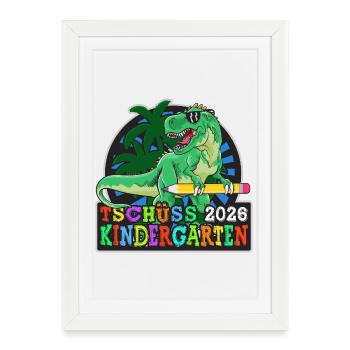 Remise des diplômes de maternelle Adieu de la maternelle 2026 - Affiche encadrée (27 × 37 cm) - blanc - Devant