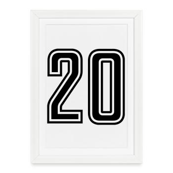 20 - Framed poster (27 × 37 cm) - white - Front