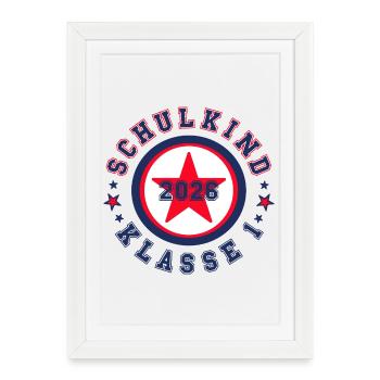 School Child 2026 - Grade 1 - Framed poster (27 × 37 cm) - white - Front