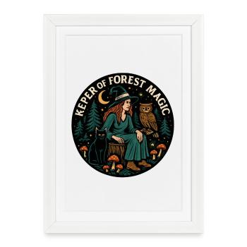 Sort de la Forêt Patch de la Sorcière de la Forêt - Affiche encadrée (27 × 37 cm) - blanc - Devant