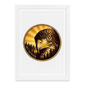 Adler Eagle SKY HUNTER - Framed poster (27 × 37 cm) - white - Front