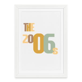 Vintage Année 2006 Anniversaire 20 ans Idée Cadeau - Affiche encadrée (27 × 37 cm) - blanc - Devant