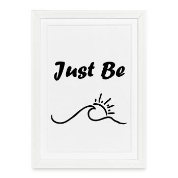 Just pray - Framed poster (27 × 37 cm) - white - Front