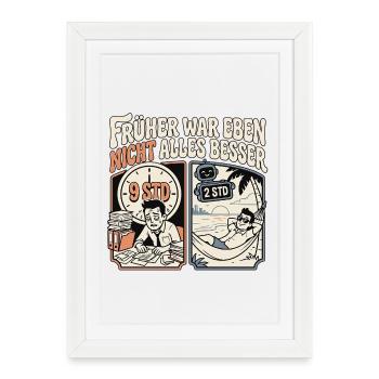 KI Gewinner - Gerahmtes Poster (27 × 37 cm) - Weiß - Vorne