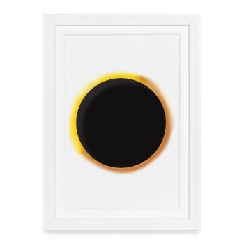 Solar Eclipse 2026 - Framed poster (27 × 37 cm) - white - Front