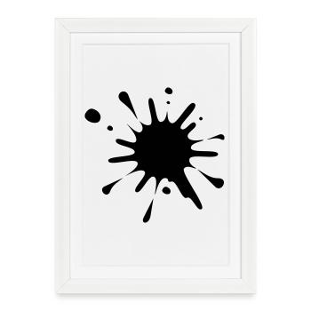 Paint Splash Image* - Framed poster (27 × 37 cm) - white - Front