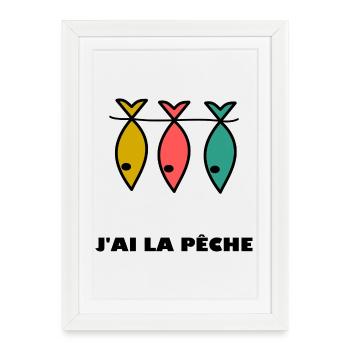 I HAVE FISHING. HUMOR. I CAN'T. FISHING. FISH - Framed poster (27 × 37 cm) - white - Front