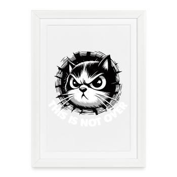 Not Over 2 (dark) - Framed poster (27 × 37 cm) - white - Front