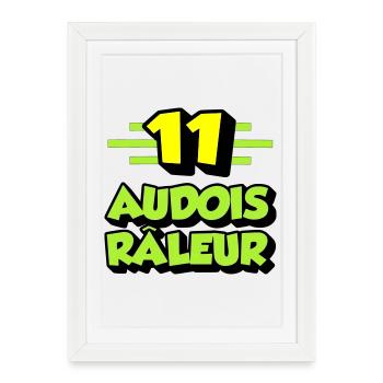 Audois râleur - Affiche encadrée (27 × 37 cm) - blanc - Devant