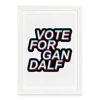 Election, Vote For, America - Framed poster (27 × 37 cm) - white - Front