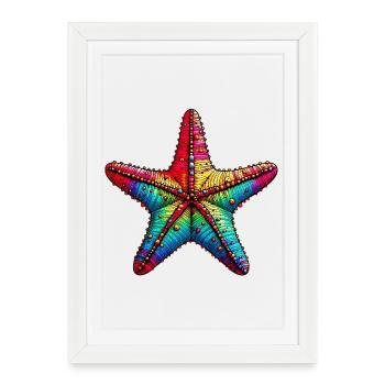 Starfish - Framed poster (27 × 37 cm) - white - Front