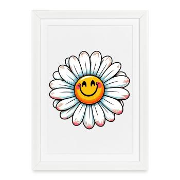 Daisy - Framed poster (27 × 37 cm) - white - Front