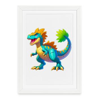 Dinosaur - Framed poster (27 × 37 cm) - white - Front