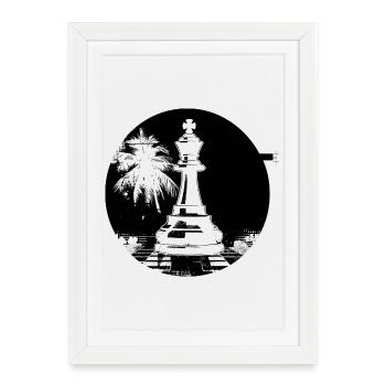 Pièce - Affiche encadrée (27 × 37 cm) - blanc - Devant