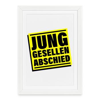 Bachelor party Jga bachelor - Framed poster (27 × 37 cm) - white - Front