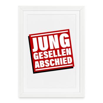 Bachelor party Jga bachelor - Framed poster (27 × 37 cm) - white - Front