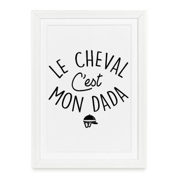 Horse Riding Equestrian Sport Phrase Humor - Framed poster (27 × 37 cm) - white - Front