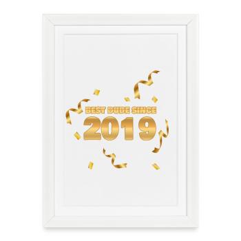 2019 - Affiche encadrée (27 × 37 cm) - blanc - Devant