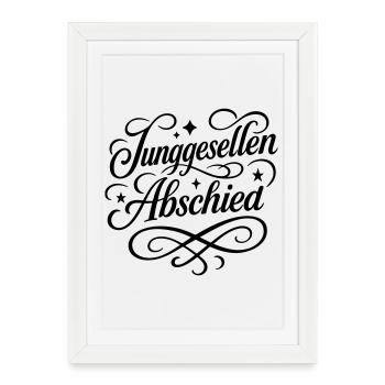 Bachelor party bachelor party - Framed poster (27 × 37 cm) - white - Front